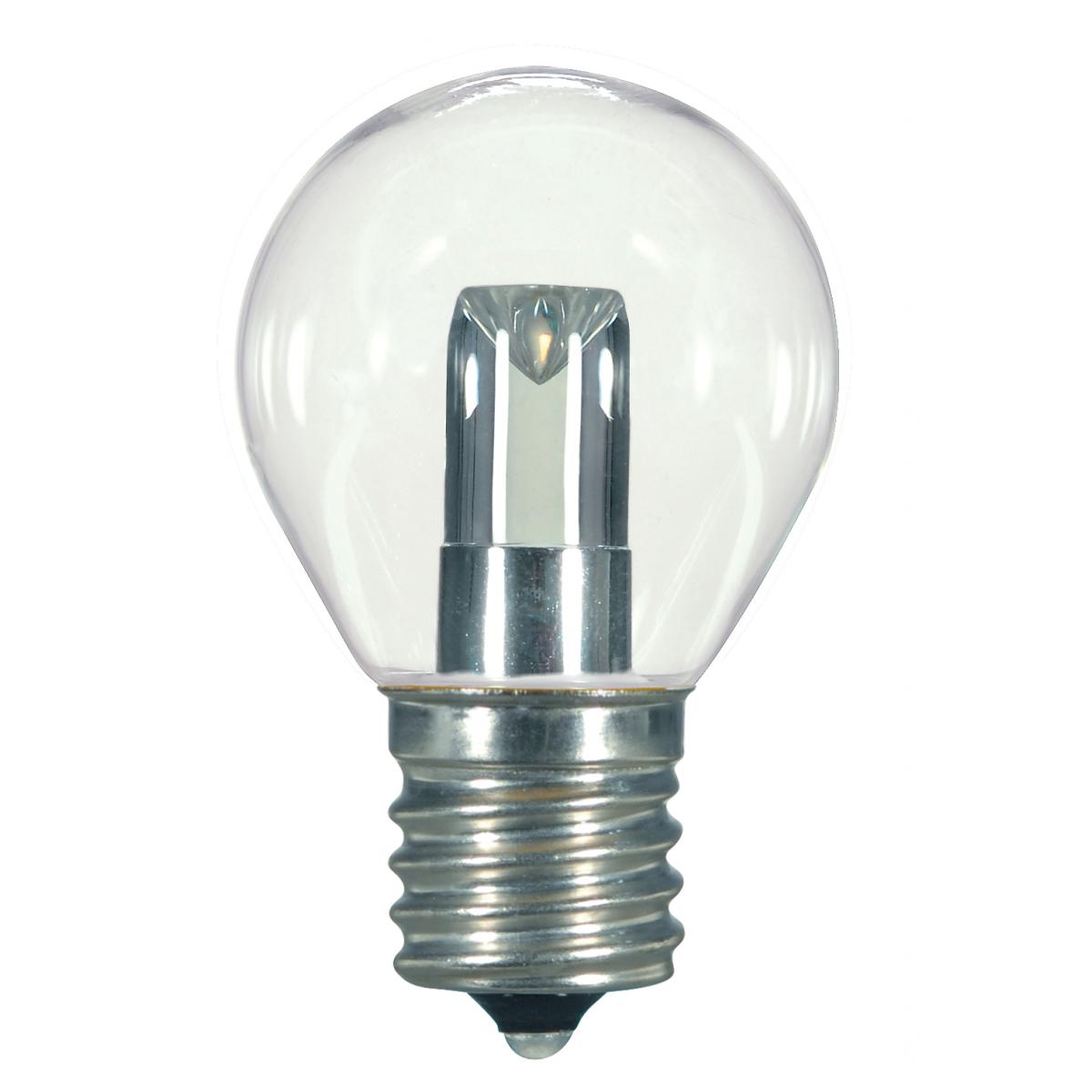 image of 1 Watt LED - S11 - Clear - 2700K - Intermediate base - 120 Volt - Carded