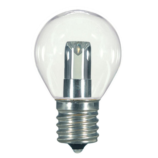 image of 1 Watt LED - S11 - Clear - 2700K - Intermediate base - 120 Volt - Carded