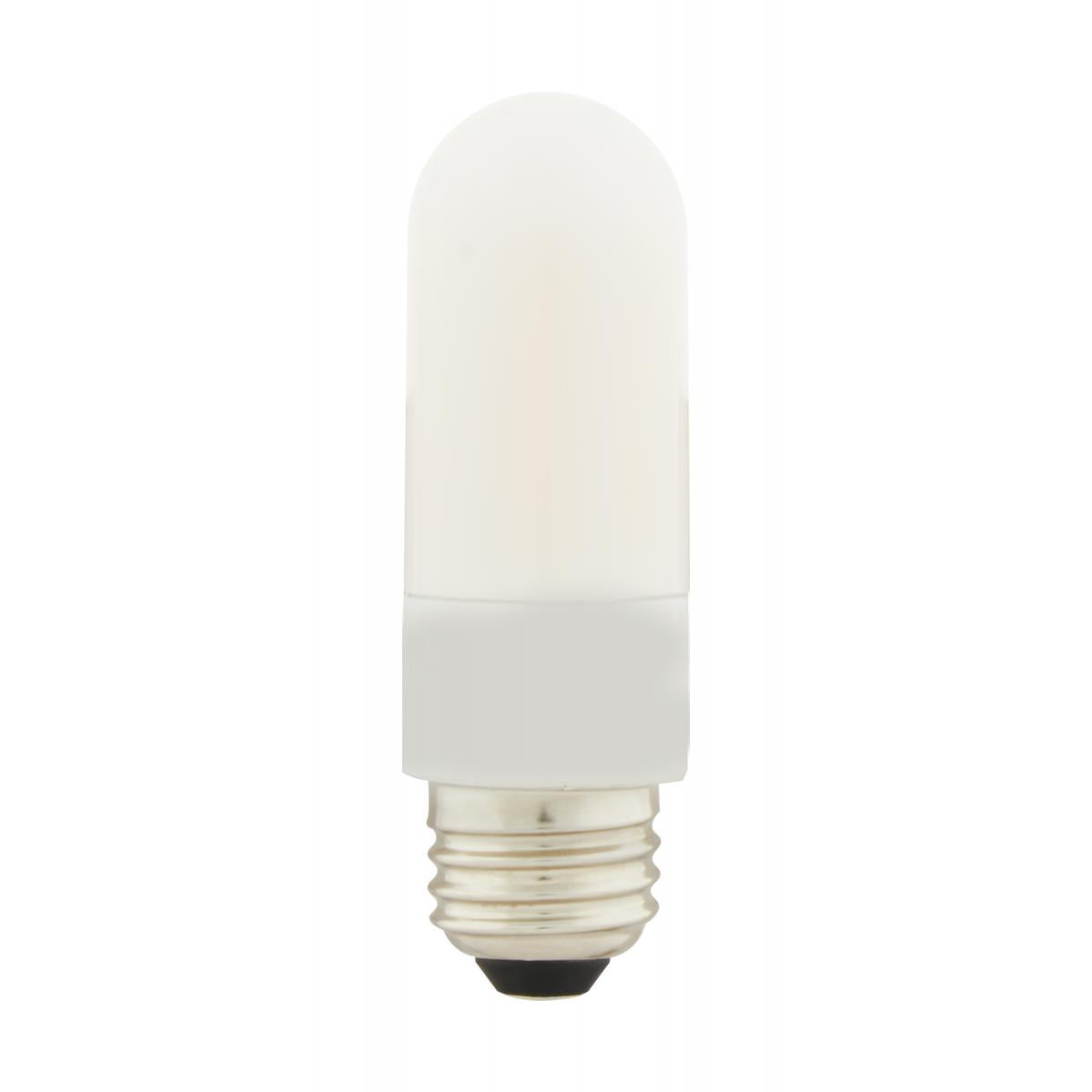 8 Watt T10 LED - Frosted - Medium base - 3000K - High Lumen - 120 Volt - Non-Dimmable - Carded