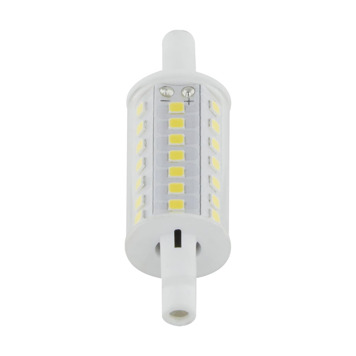 image of 6 Watt LED Bulb - J-Type T3 78mm - 120 Volt - R7S Base - 3000K - Double Ended - 200 Degree Beam Angle