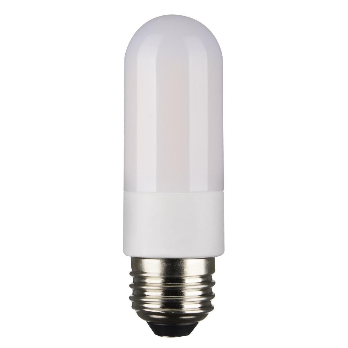 image of 8 Watt T10 LED - Frosted - Medium base - 3000K - High Lumen - 120 Volt - 90 CRI - Dimmable - Carded