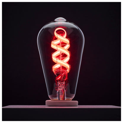 image of 6 Watt - ST19 LED - 2700K-5000K RGB/Tunable White - Starfish IOT - Clear - Medium Base - 120 Volt