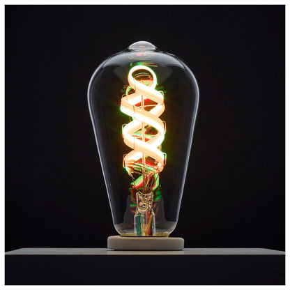 image of 6 Watt - ST19 LED - 2700K-5000K RGB/Tunable White - Starfish IOT - Clear - Medium Base - 120 Volt