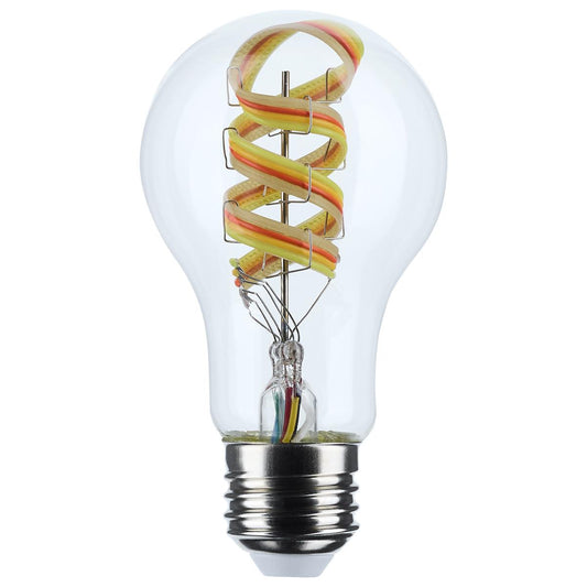 6 Watt - A19 LED - 2700K-5000K RGB/Tunable White - Starfish IOT - Clear - Medium Base - 120 Volt