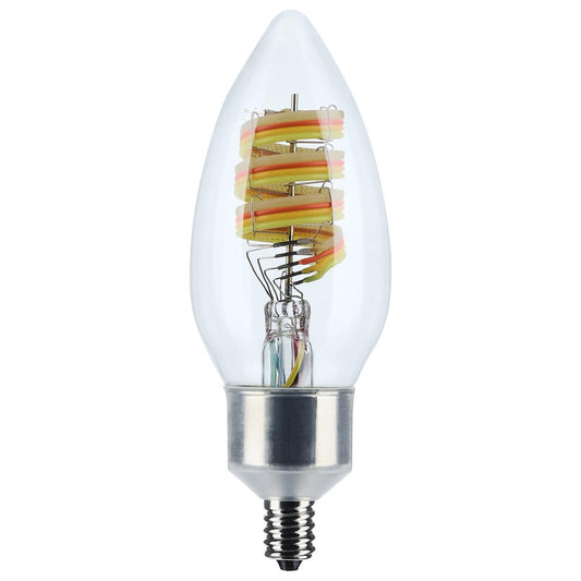 4 Watt - B11 LED - 2700K-5000K RGB/Tunable White - Starfish IOT - Clear - Candelabra Base - 120 Volt