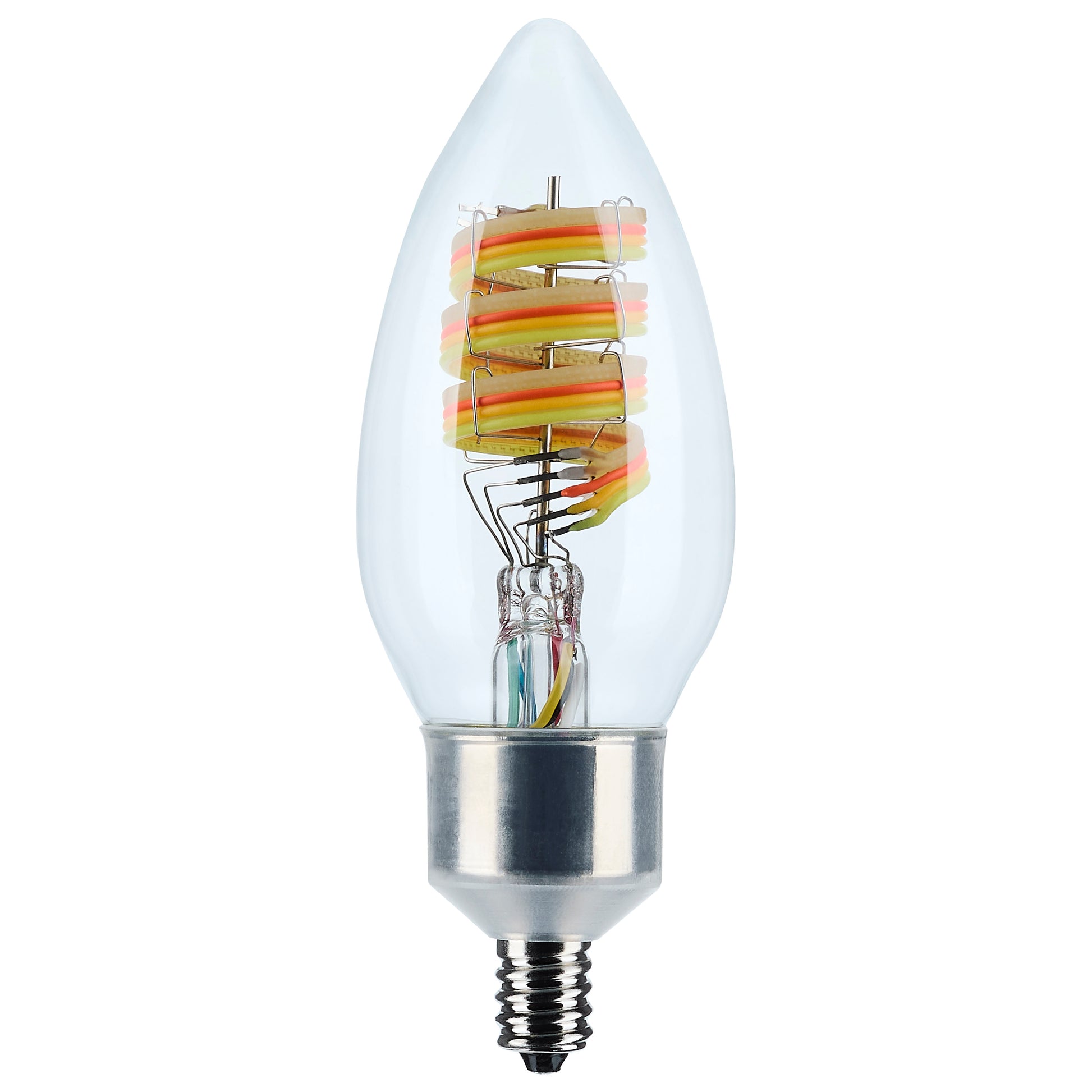 image of 4 Watt - B11 LED - 2700K-5000K RGB/Tunable White - Starfish IOT - Clear - Candelabra Base - 120 Volt