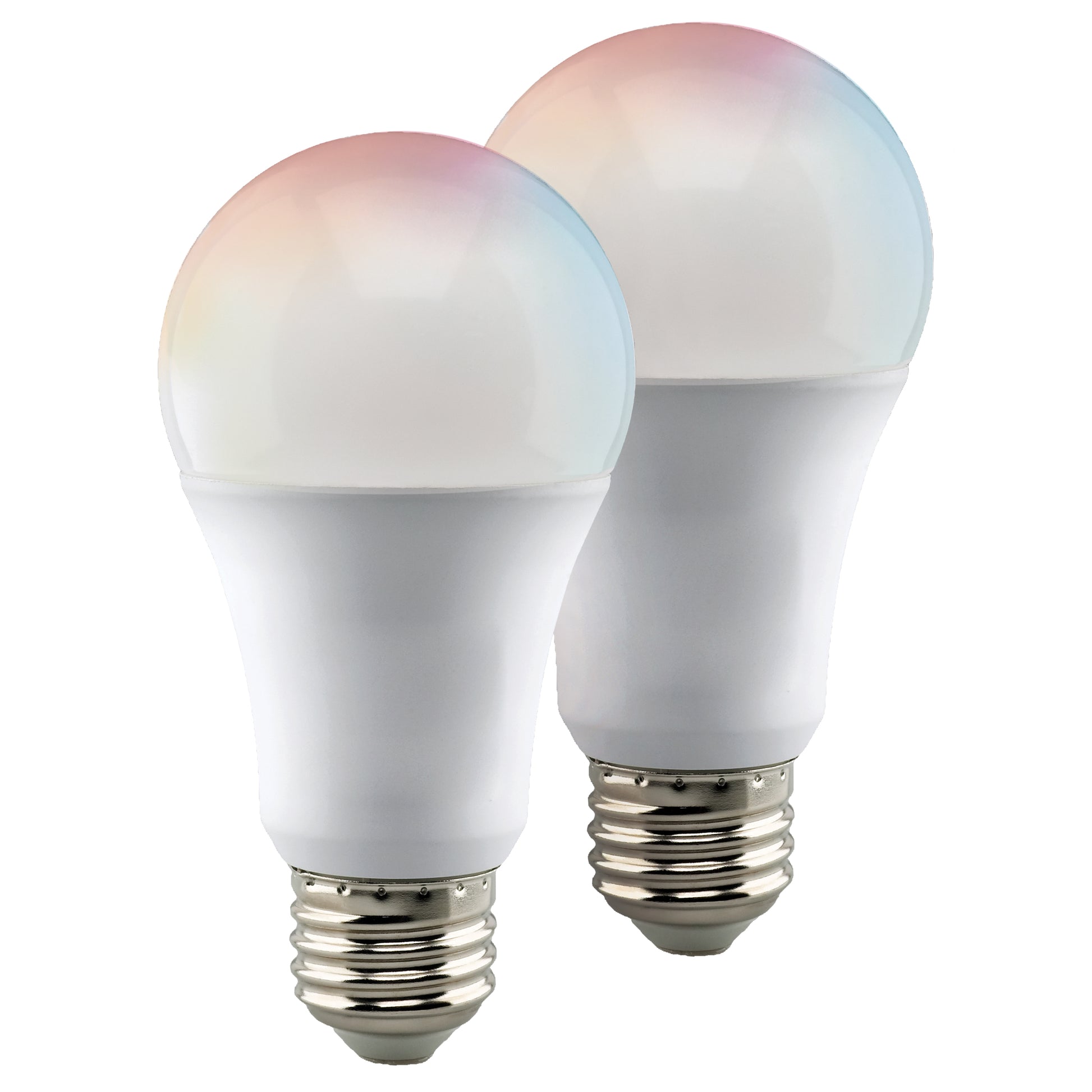 image of 10 Watt - A19 LED - RGB & Tunable White - Starfish IOT - 120 Volt - 800 Lumens - 2-Pack