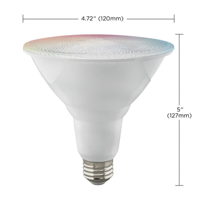 image of 15 Watt - PAR38 LED - RGB & Tunable White - Starfish IOT - 120 Volt - 1200 Lumens - T20 - 90 CRI