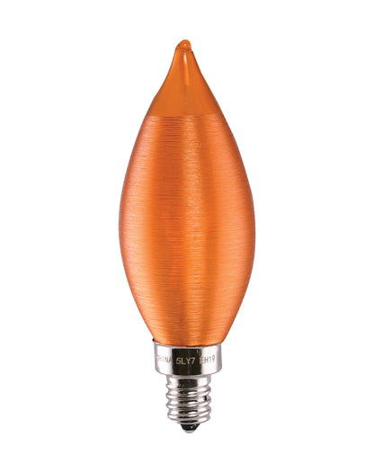 image of 4 Watt CA11 LED - Satin Spun Amber - Candelabra base - 2100K - 120 Volt