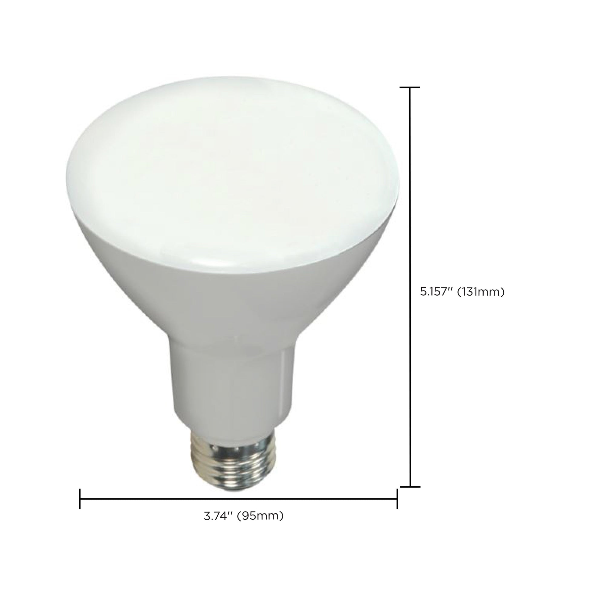 image of 7.5 Watt - BR30 LED - 2700K - Medium base - 105 deg. Beam Angle - 120 Volt - 2-pack