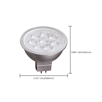 image of 6.5 Watt - MR16 LED - 2700K - GU5.3 base - 25 deg. Beam Angle - 12 Volt