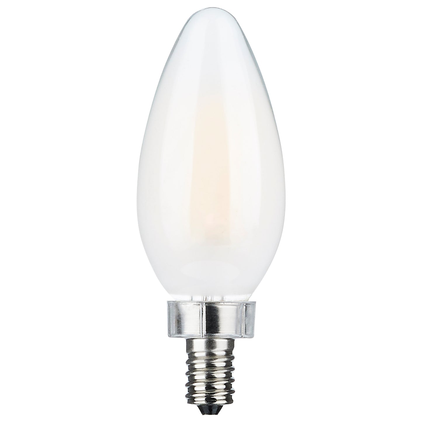 image of 8 Watt C11 LED - Frosted Finish - Candelabra Base - 3000K - 90 CRI - 800 Lumens - 120 Volt