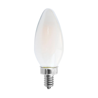 image of 8 Watt C11 LED - Frosted - Candelabra base - 2700K - 90 CRI - 760 Lumens - 120 Volt