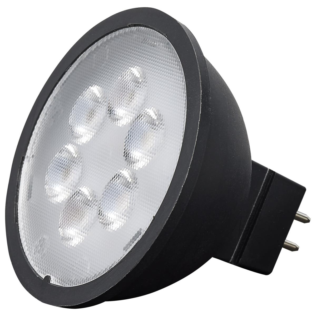 image of 4.5 Watt MR16 LED - Black Finish - 3000K - GU5.3 Base - 360 Lumens - 12 Volt