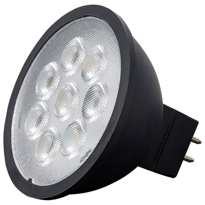 image of 6.5 Watt MR16 LED - Black Finish - 3000K - GU5.3 Base - 500 Lumens - 12 Volt