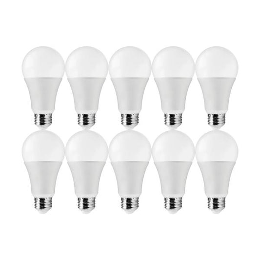 14 Watt A19 LED - 5000K - 100 Watt Replacement - Medium base - 220 deg. Beam Angle - 10-Pack