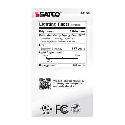 image of 6.5 Watt - A19 LED - Dusk to Dawn With PhotoCell - 2700K - Medium base - 320 deg. Beam Angle - 120 Volt