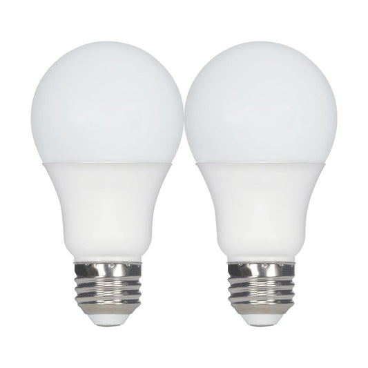 9.8 Watt - A19 LED - 2700K - Medium base - 220 deg. Beam Angle -120 Volt - Pack of 2