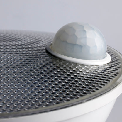 image of 14 Watt PAR38 LED - White - 3000K - 1100 Lumens - 120 Volt - PIR Sensor - Non-Dimmable