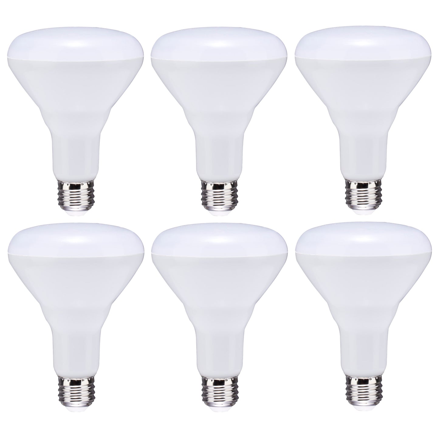 image of 8.5 Watt - BR30 LED - 2700K - 90 CRI - Medium Base - 120 Volts - Dimmable - 6-pack