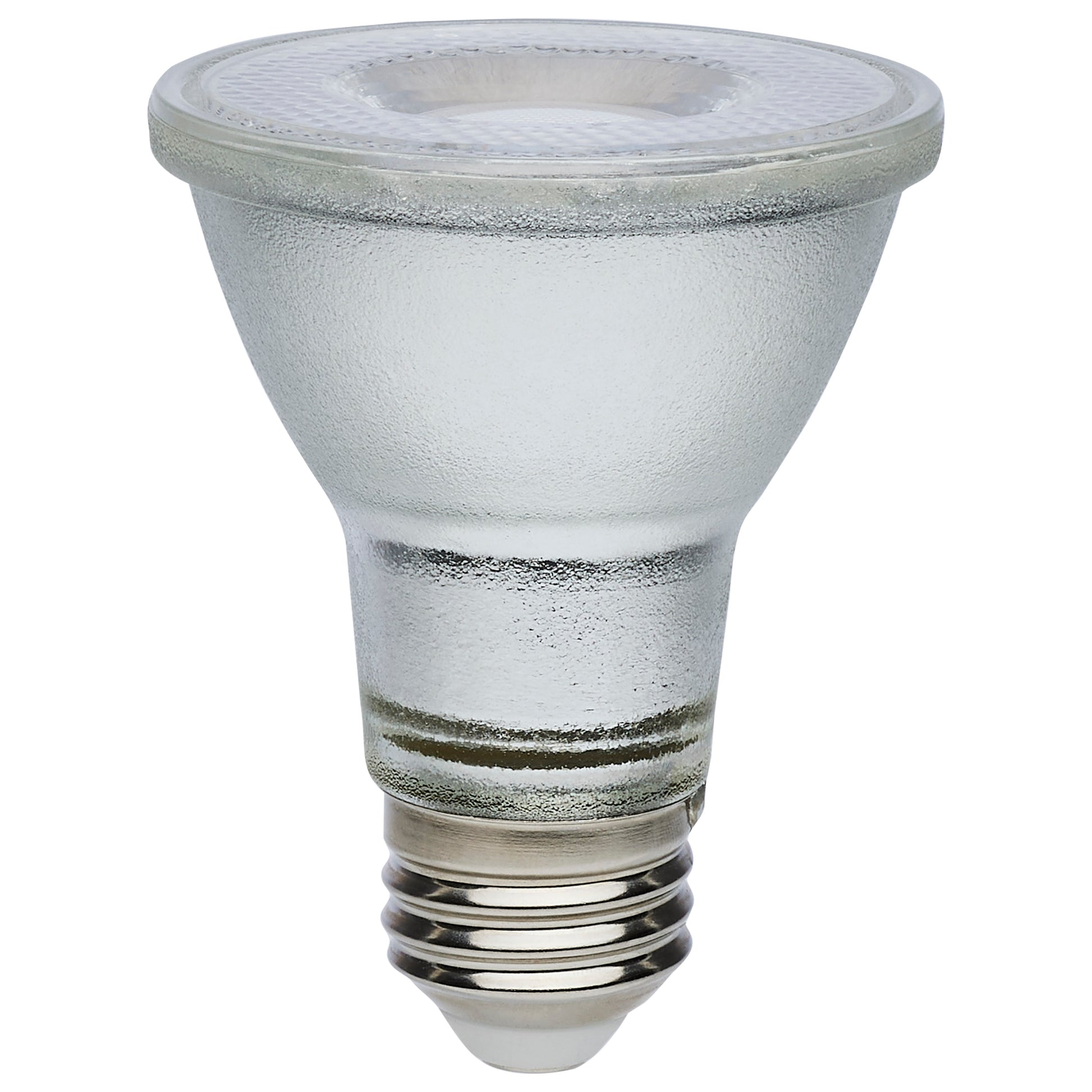 image of 7 Watt Econo LED PAR20 - 3000K - 35 Degree Beam Angle - Medium Base - 120-277 Volt - Silver Finish