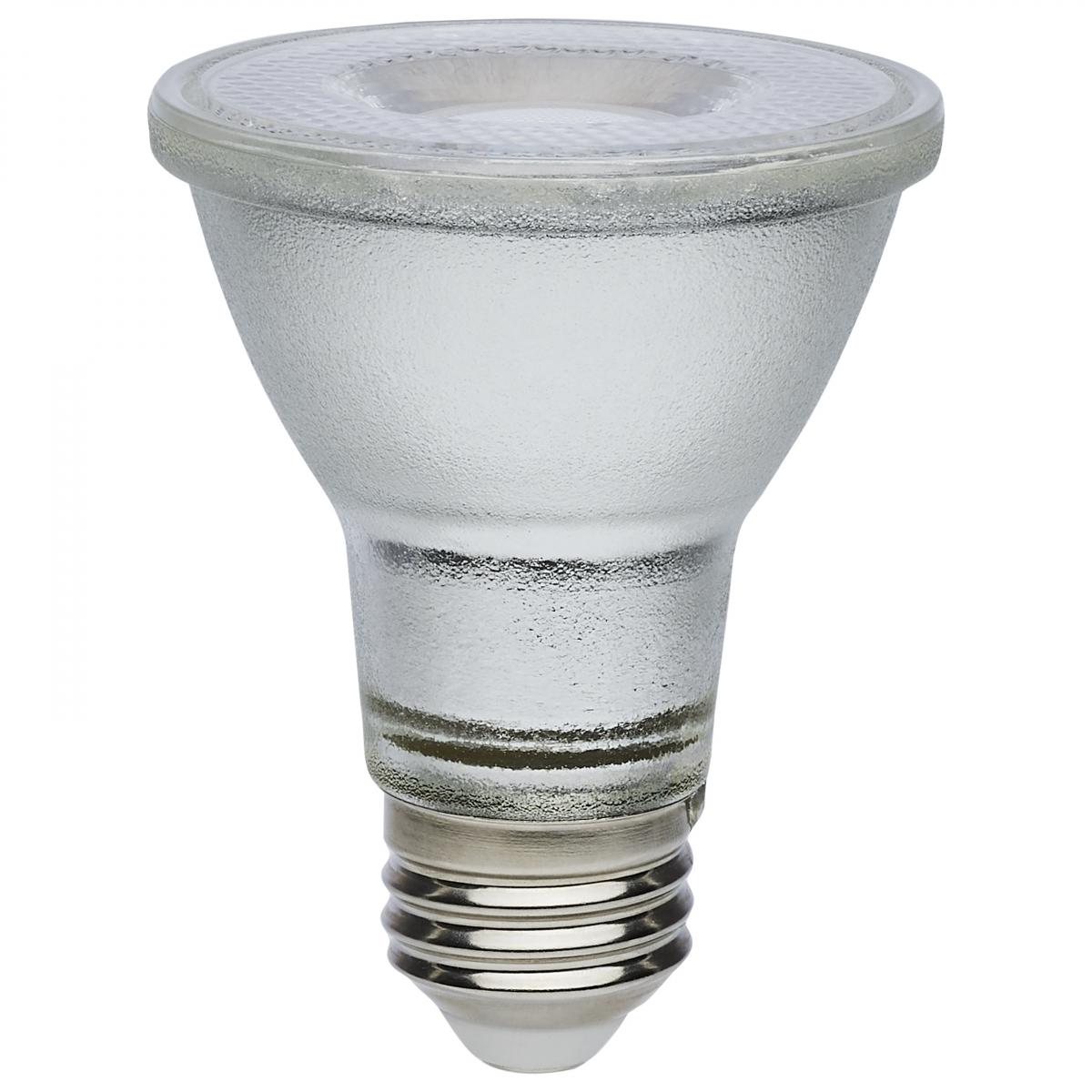 7 Watt Econo LED PAR20 - 35 Degree Beam Angle - Medium Base - 120-277 Volt - Silver Finish