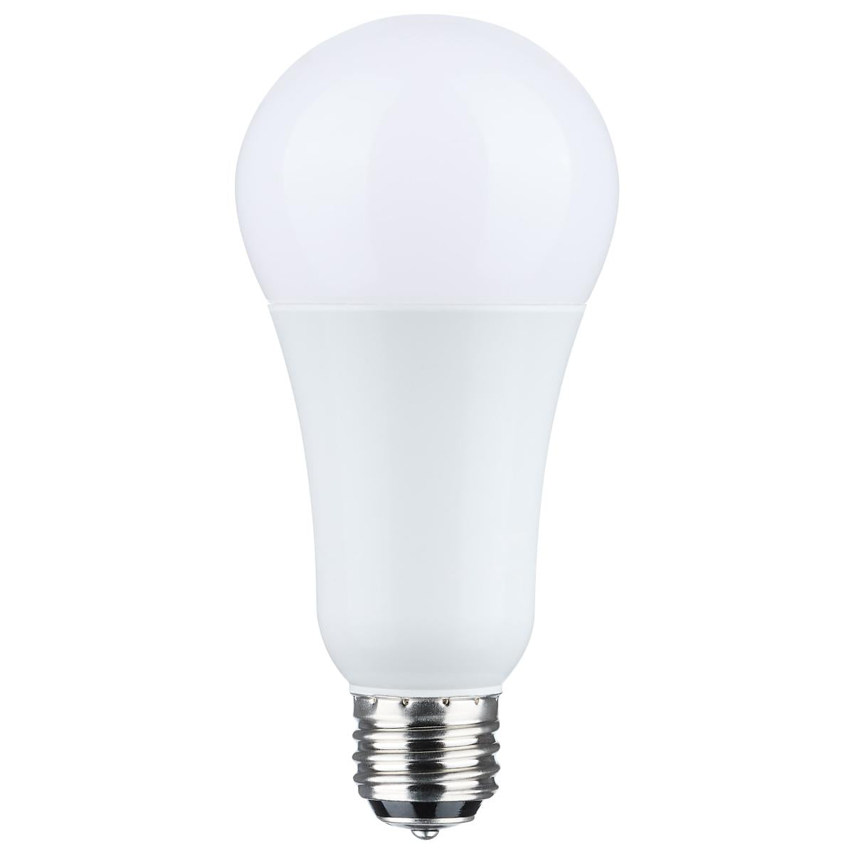 image of 5/14/20 Watt A21 LED - 3-Way Lamp - White Finish - 2700K CCT - Medium Double Contact Base - 120 Volt