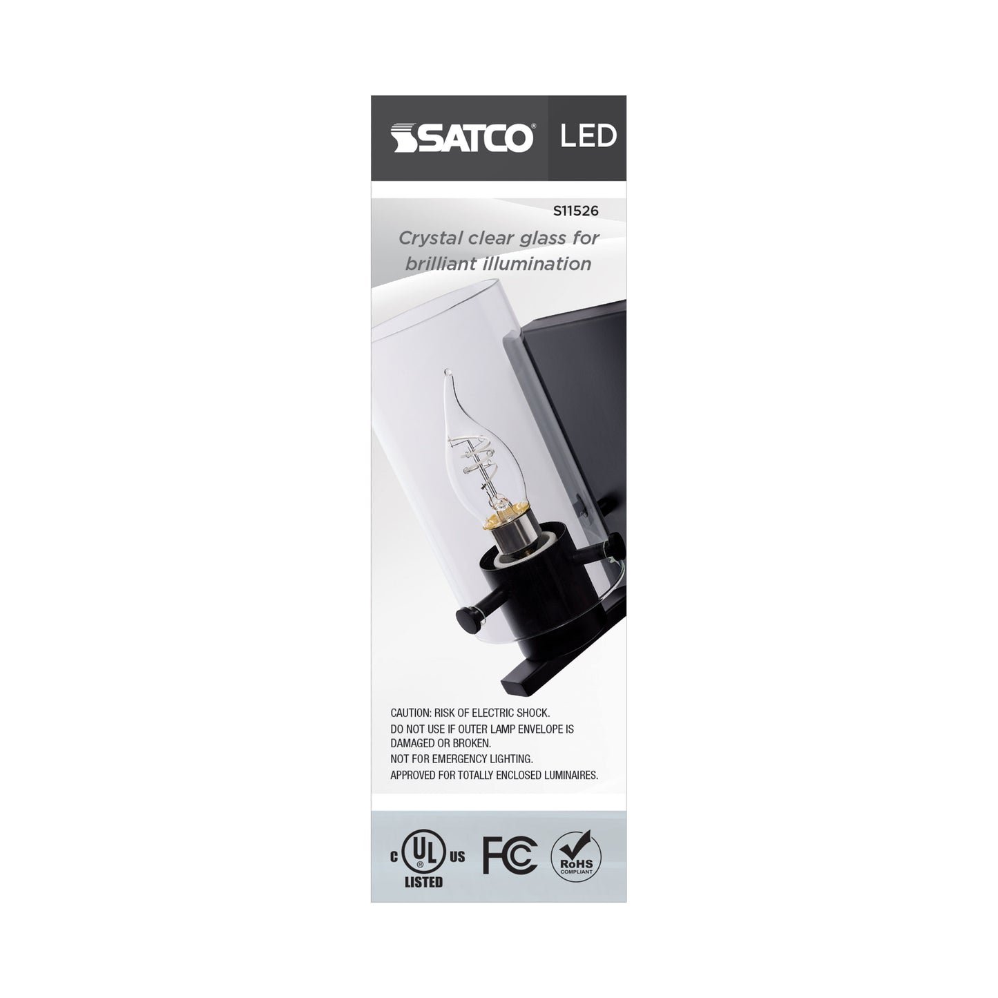 image of 4 Watt LED - Reminiscent - Flex Gray Coil Filament - CA11 - Candelabra Base - 2700K CCT - Clear - 120 Volt