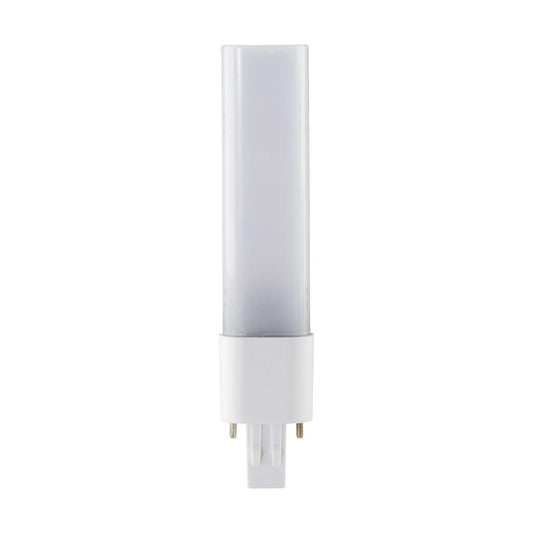 5.5 Watt LED PL 2-PIN Dual Mode - 3000K - 500 Lumens - GX23 base - 50000 Average rated hours - 120 deg. Beam Angle - Type A/B Ballast Dependent or Ballast Bypass - 120-277 Volt