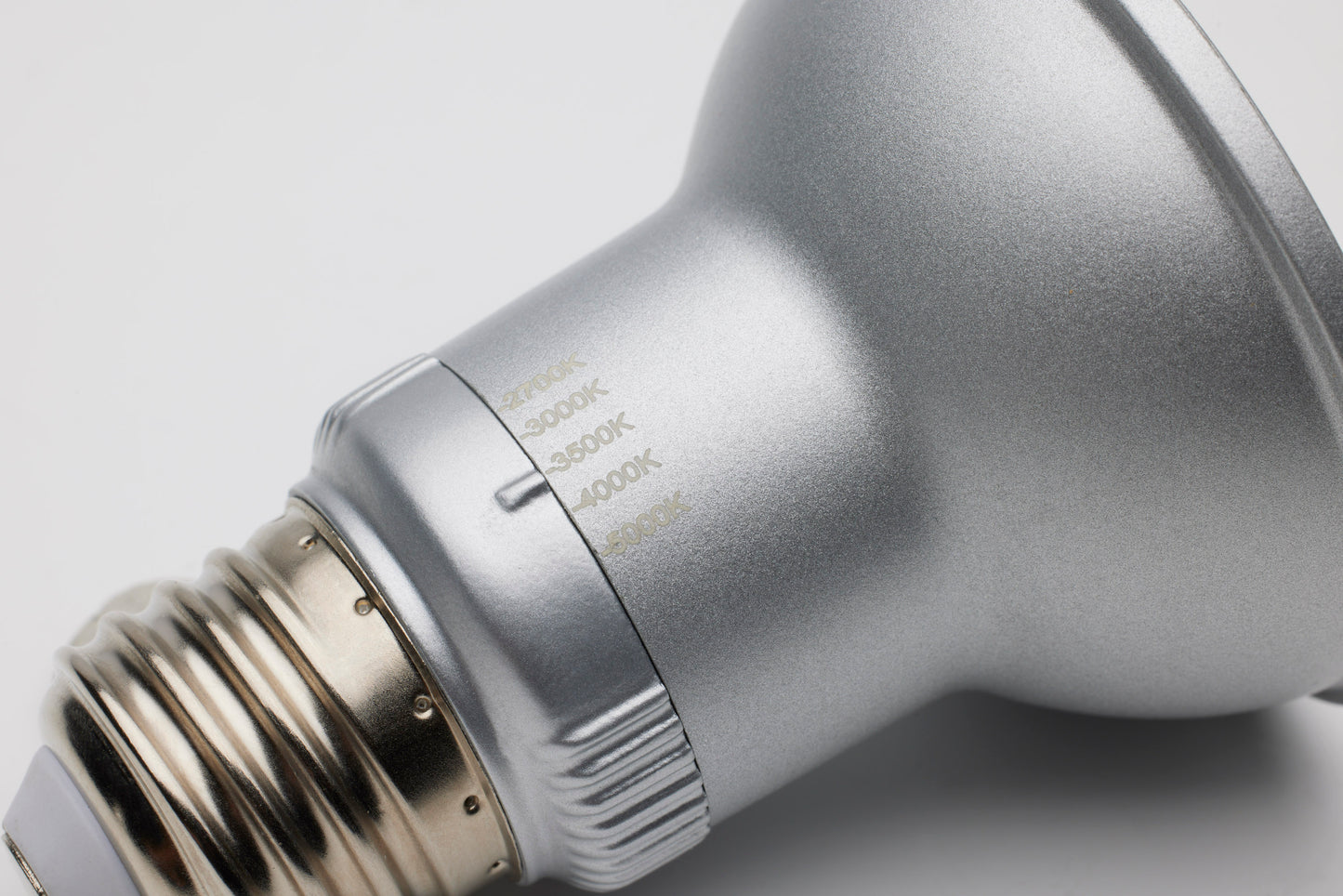 image of 5.5 Watt PAR20 LED - Medium Base - Silver Finish - CCT Selectable - 120 Volt - 25 Degree Beam Angle