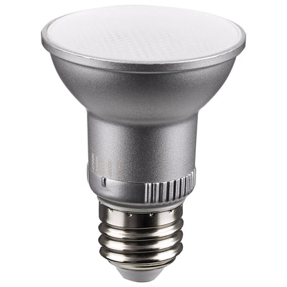 image of 5.5 Watt PAR20 LED - Medium Base - Silver Finish - CCT Selectable - 120 Volt - 25 Degree Beam Angle
