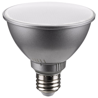 image of 11 Watt PAR30SN LED - Medium Base - Silver Finish - CCT Selectable - 120 Volt - 60 Degree Beam Angle