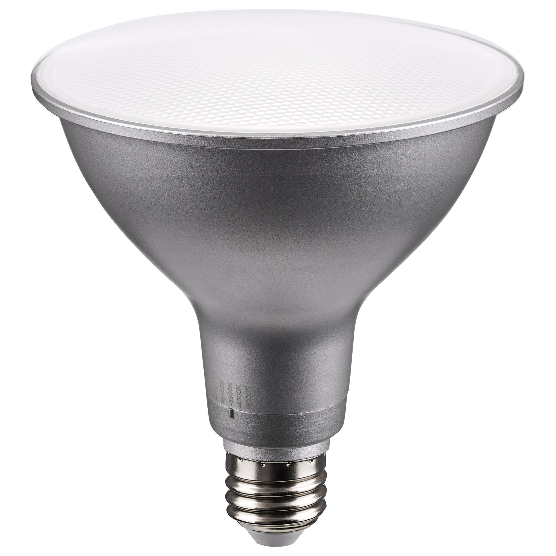 image of 13.3 Watt PAR38 LED - Medium Base - Silver Finish - CCT Selectable - 120 Volt - 60 Degree Beam Angle