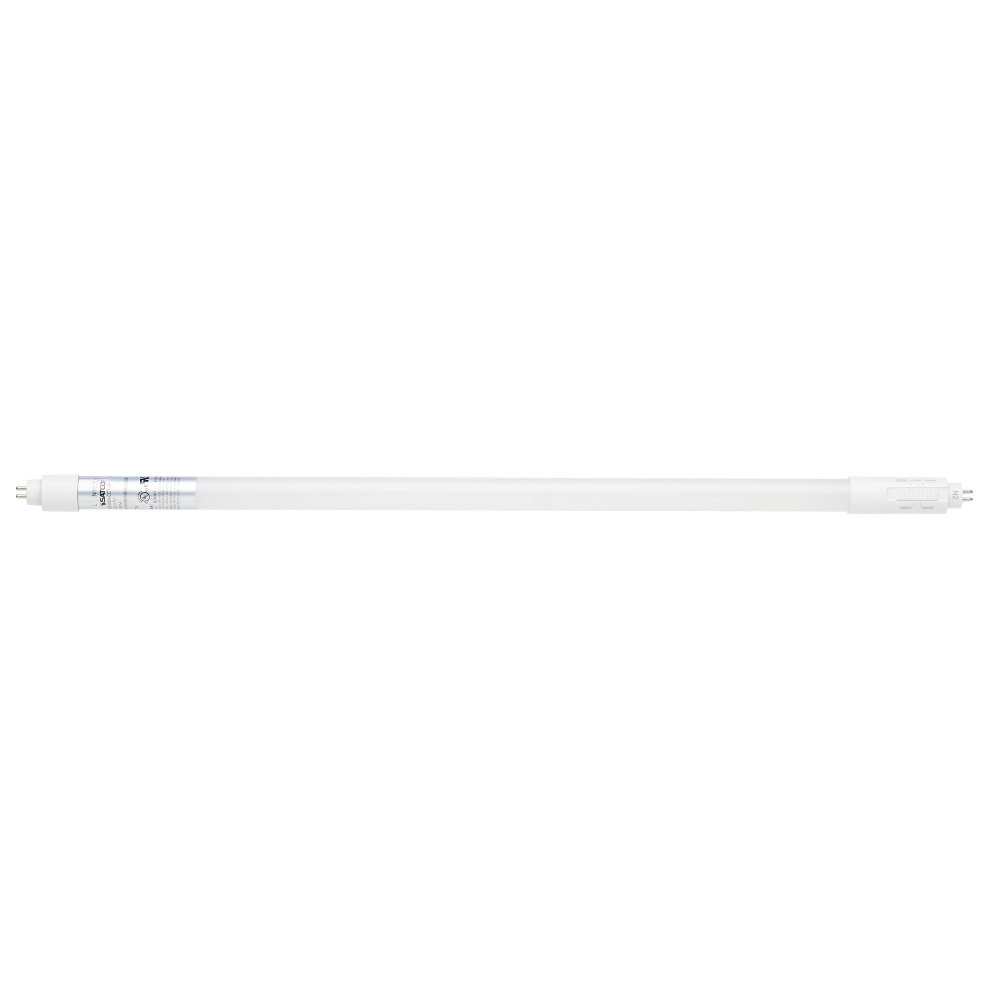 image of 12 Watt 2 Foot T5 LED - CCT Selectable - G5 Base - Type B - Ballast Bypass - Single or Double Ended Wiring - White Finish - 120-277 Volt