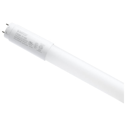 image of 7 Watt T8 LED - 24 Inch - 30K/35K/40K/50K/65K CCT Selectable - Low Optical Flicker (less than 5%) - Medium Bi Pin Base - Type B Ballast Bypass - 120-277 Volt - Frost Finish
