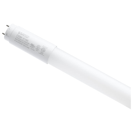 image of 7 Watt T8 LED - 24 Inch - 30K/35K/40K/50K/65K CCT Selectable - Low Optical Flicker (less than 5%) - Medium Bi Pin Base - Type B Ballast Bypass - 120-277 Volt - Frost Finish