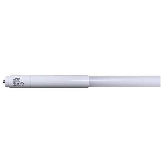 image of 38 Watt T8 LED - Single Pin Base - CCT Selectable - Type B - Ballast Bypass - PET Shatterproof Coated - White Finish - 96 Inches - 120-277 Volt