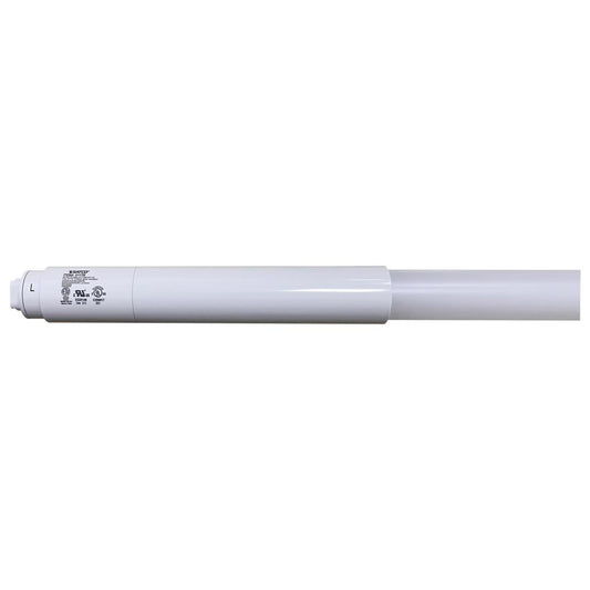 38 Watt T8 LED - Recessed Double Contact HO/VHO Base - CCT Selectable - Type B - Ballast Bypass - PET Shatterproof Coated - White Finish - 96 Inches - 120-277 Volt