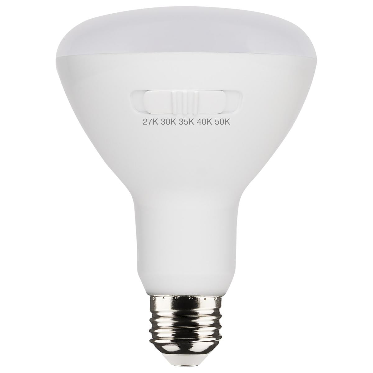 image of 8.5 Watt BR30 LED - Medium Base - CCT Selectable - White Finish - 90 CRI - 120 Volt