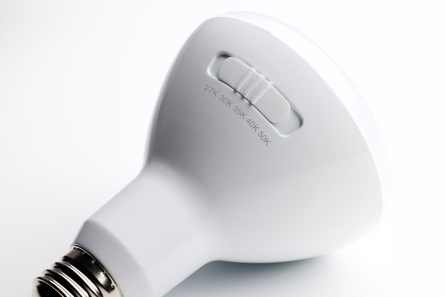 image of 8.5 Watt BR30 LED - Medium Base - CCT Selectable - White Finish - 90 CRI - 120 Volt - 6 Pack