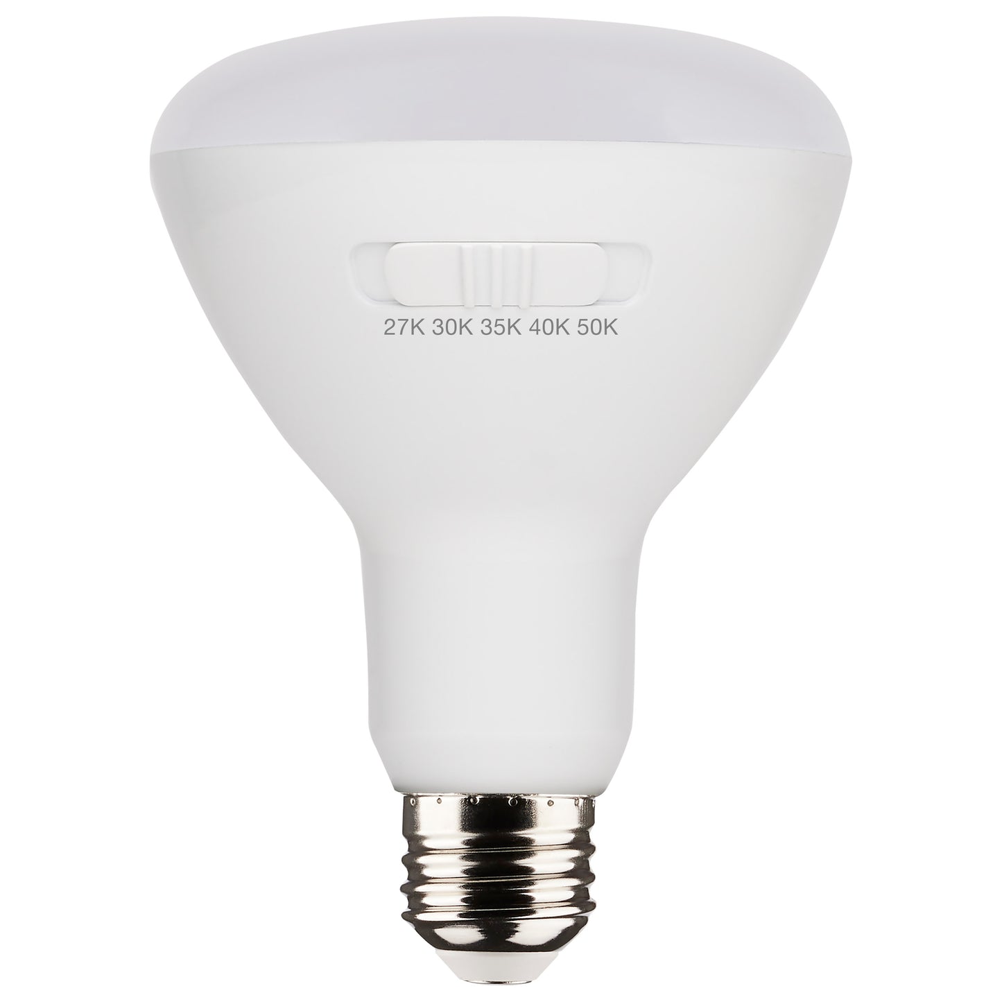 image of 8.5 Watt BR30 LED - Medium Base - CCT Selectable - White Finish - 90 CRI - 120 Volt - 6 Pack