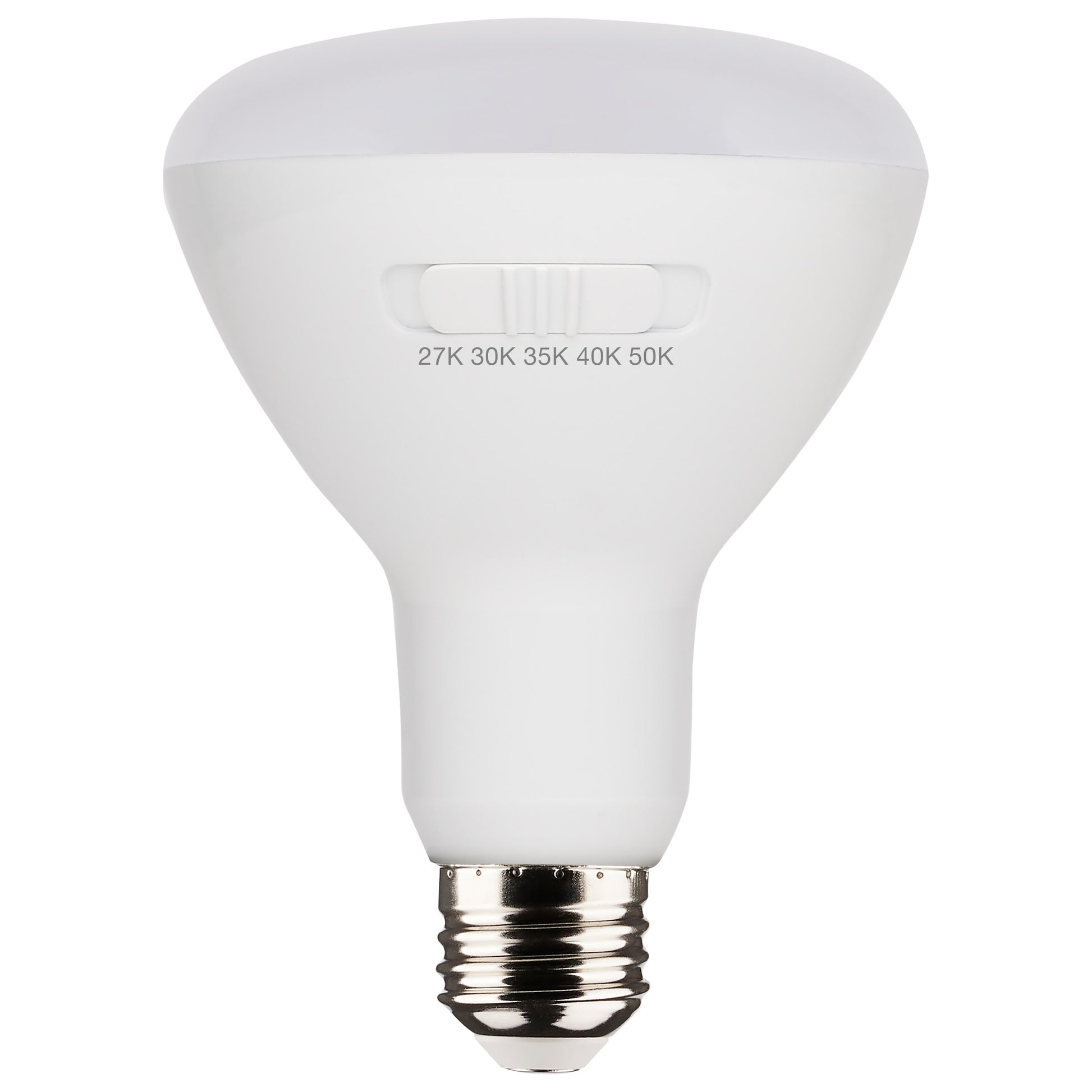image of 8.5 Watt BR30 LED - Medium Base - CCT Selectable - White Finish - 90 CRI - 120 Volt - 6 Pack