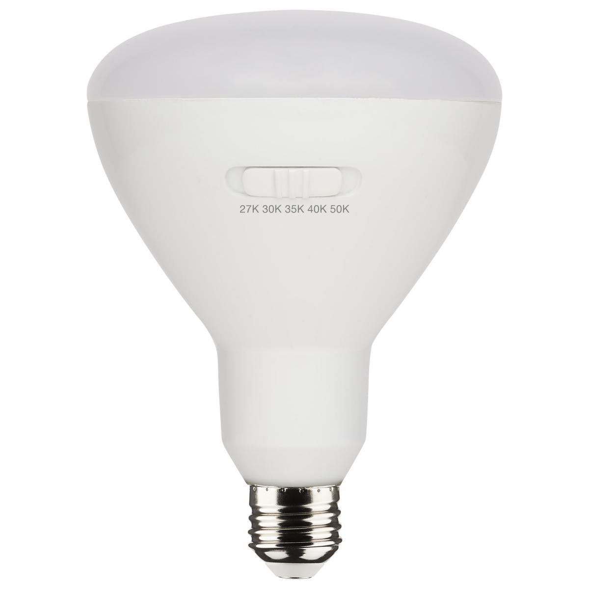 image of 13 Watt BR40 LED - Medium Base - CCT Selectable - White Finish - 90 CRI - 120 Volt - 4 Pack