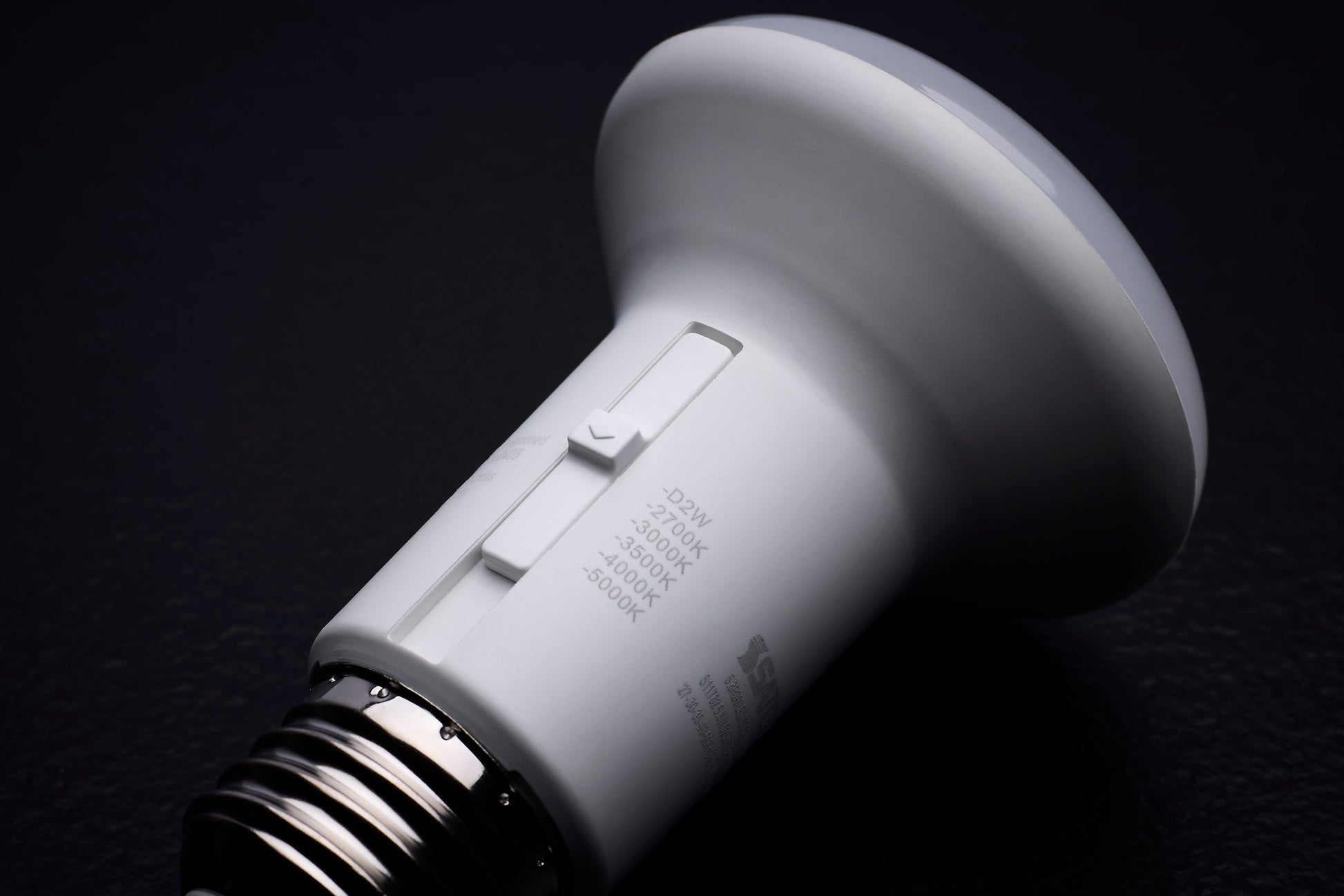 image of 5.8 Watt R20 LED - 27K/30K/35K/40K/50K CCT Selectable - Dim to Warm - White Finish - 120 Volt