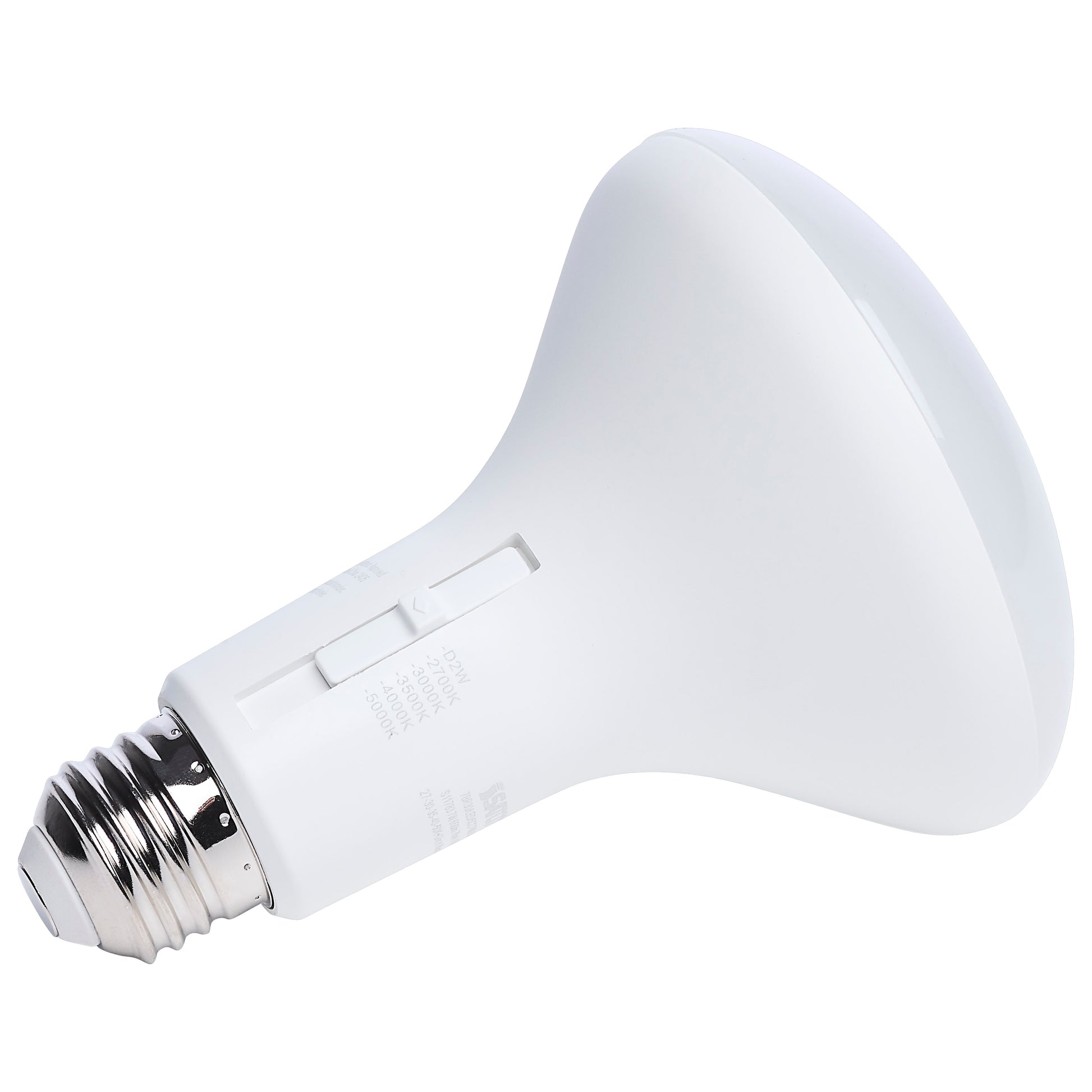 image of 7 Watt BR30 LED - 27K/30K/35K/40K/50K CCT Selectable - Dim to Warm - White Finish - 120 Volt