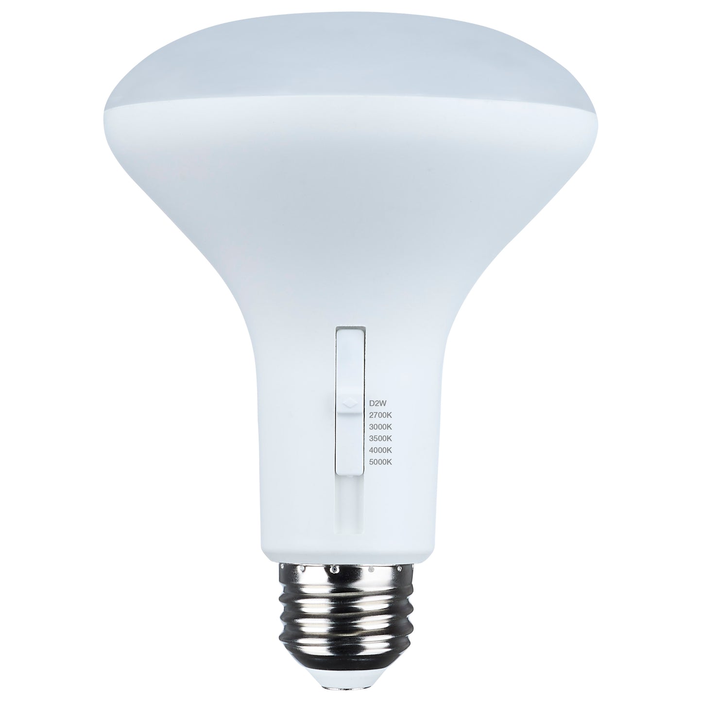image of 8.5 Watt BR30 LED - 27K/30K/35K/40K/50K CCT Selectable - Dim to Warm - White Finish - 120 Volt