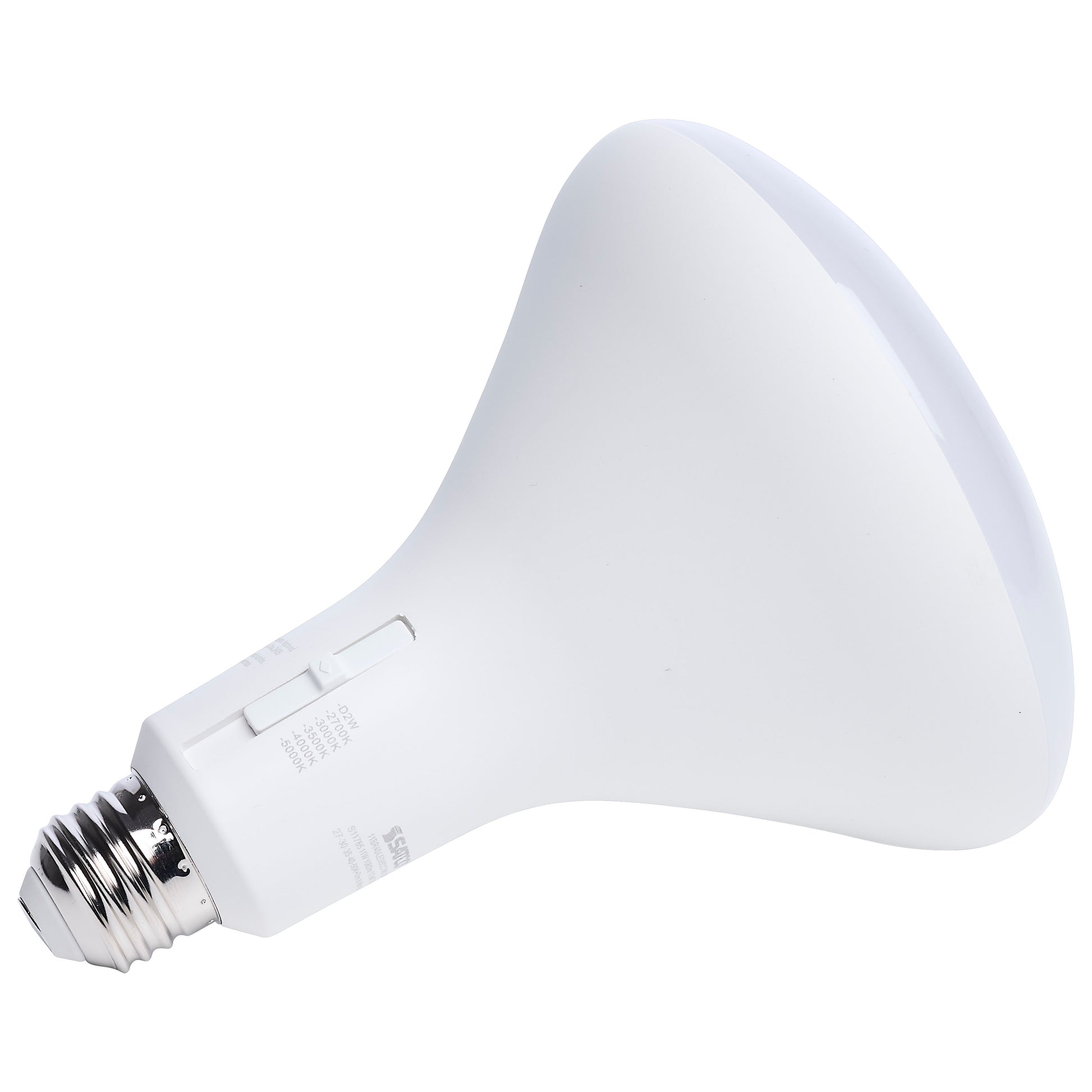 image of 11 Watt BR40 LED - 27K/30K/35K/40K/50K CCT Selectable - Dim to Warm - White Finish - 120 Volt
