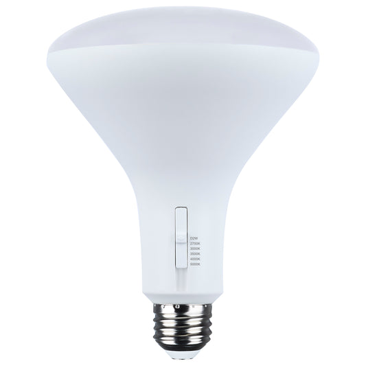 image of 11 Watt BR40 LED - 27K/30K/35K/40K/50K CCT Selectable - Dim to Warm - White Finish - 120 Volt