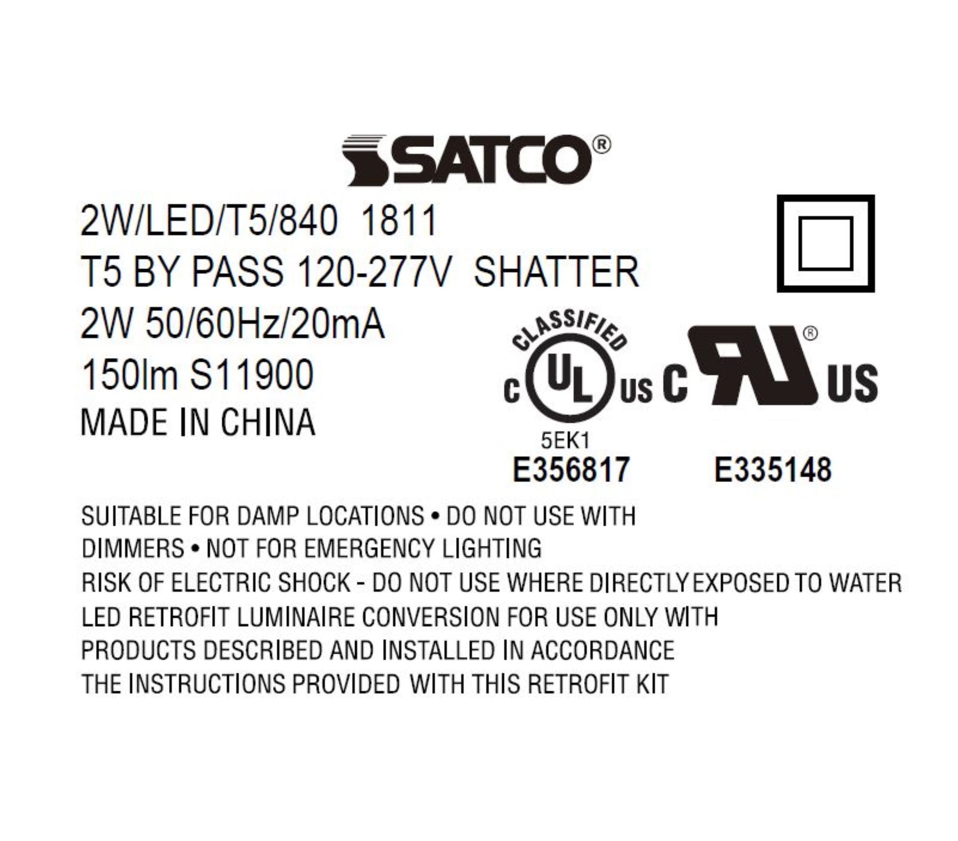 image of 2 Watt T5 LED - Miniature bi-pin base - 4000K - 50000 Average rated hours - 150 Lumens - 120-277 Volt - Type B - Ballast Bypass - Double Ended Wiring
