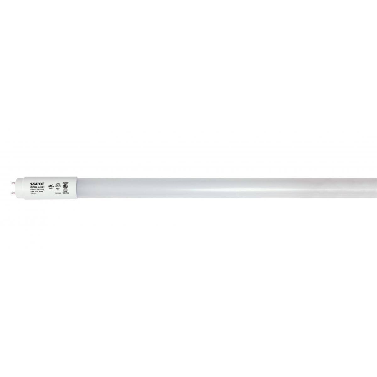 11.5 Watt T8 LED - Medium Bi Pin base - 50000 Average rated hours - 120-277 Volt - Type B - Ballast Bypass - Single or Double Ended Wiring
